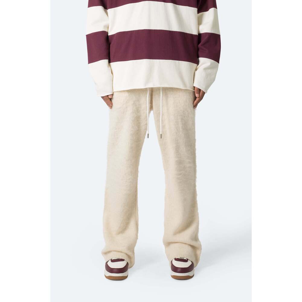 mnml Fuzzy Sweatpants - Off White Size LOff White / L